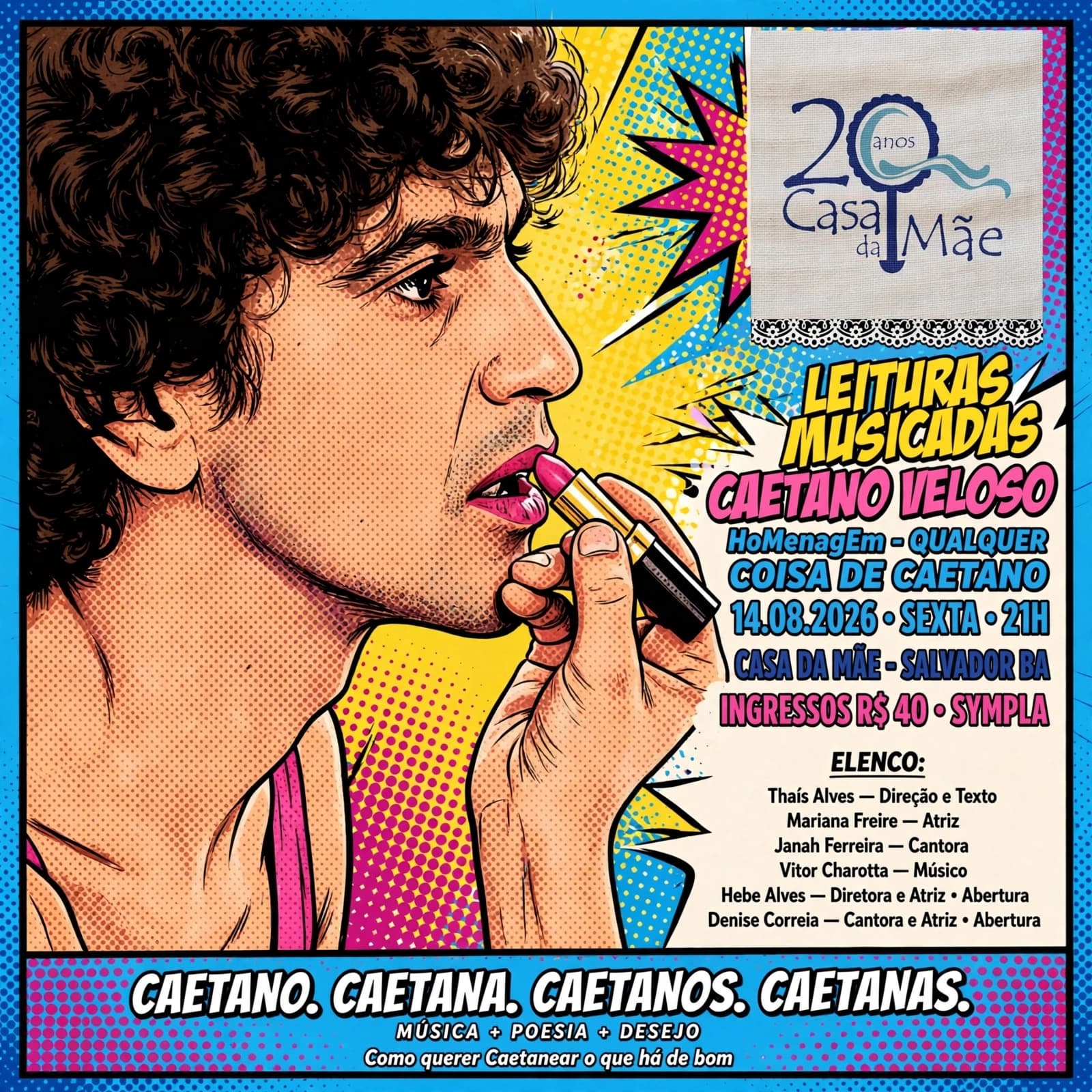 LEITURAS MUSICADAS -A CASA DA MÃE CELEBRA CAETANO VELOSO 
