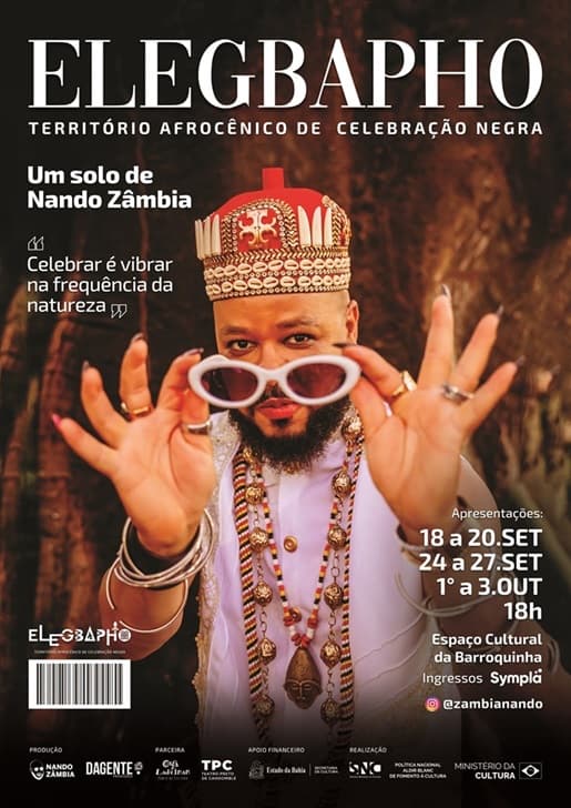 ELEGBAPHO estreia espetáculo-festa em Salvador